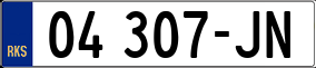 Trailer License Plate